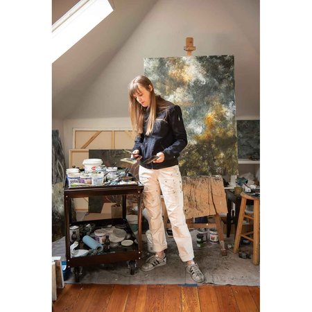 Dovetail Workwear Anna Taskpant - Painter's White Canvas 4x34 DWS20P4C-100-4x34